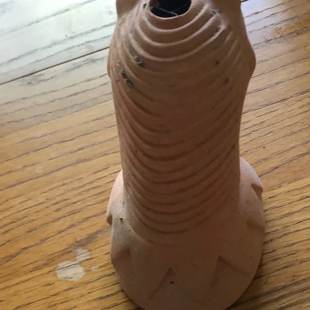 Pink Ceramic Frog Vase